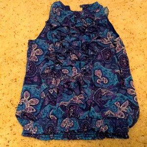 Mossimo Paisley High Neck Blouse